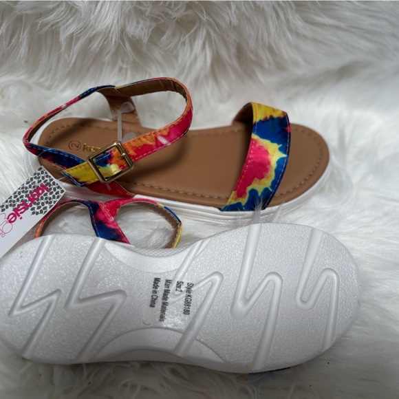 Kensie Girl Other - Kensie Girl Vibrant Tie-Dye Kids Sandals